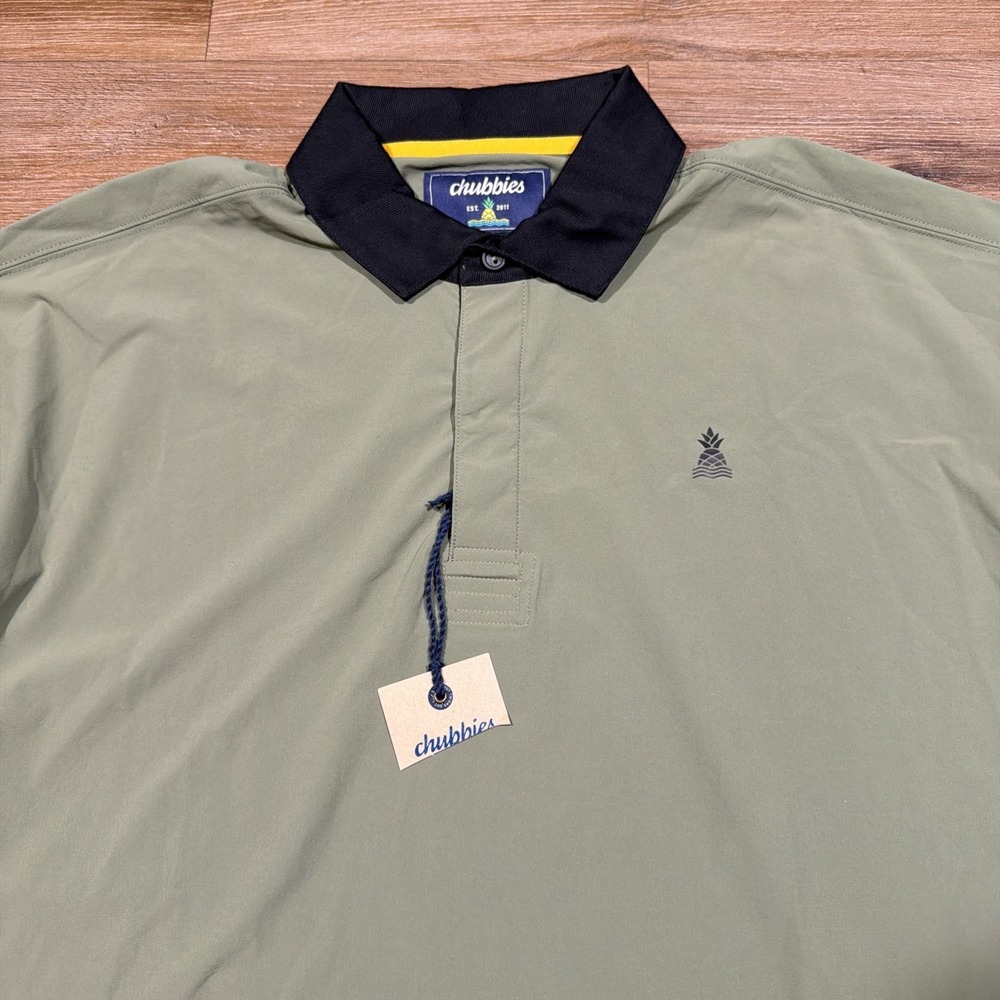New Chubbies Mens SMALL Range Pullover Polo Lightweight Performance Windbreaker - Picture 4 of 14